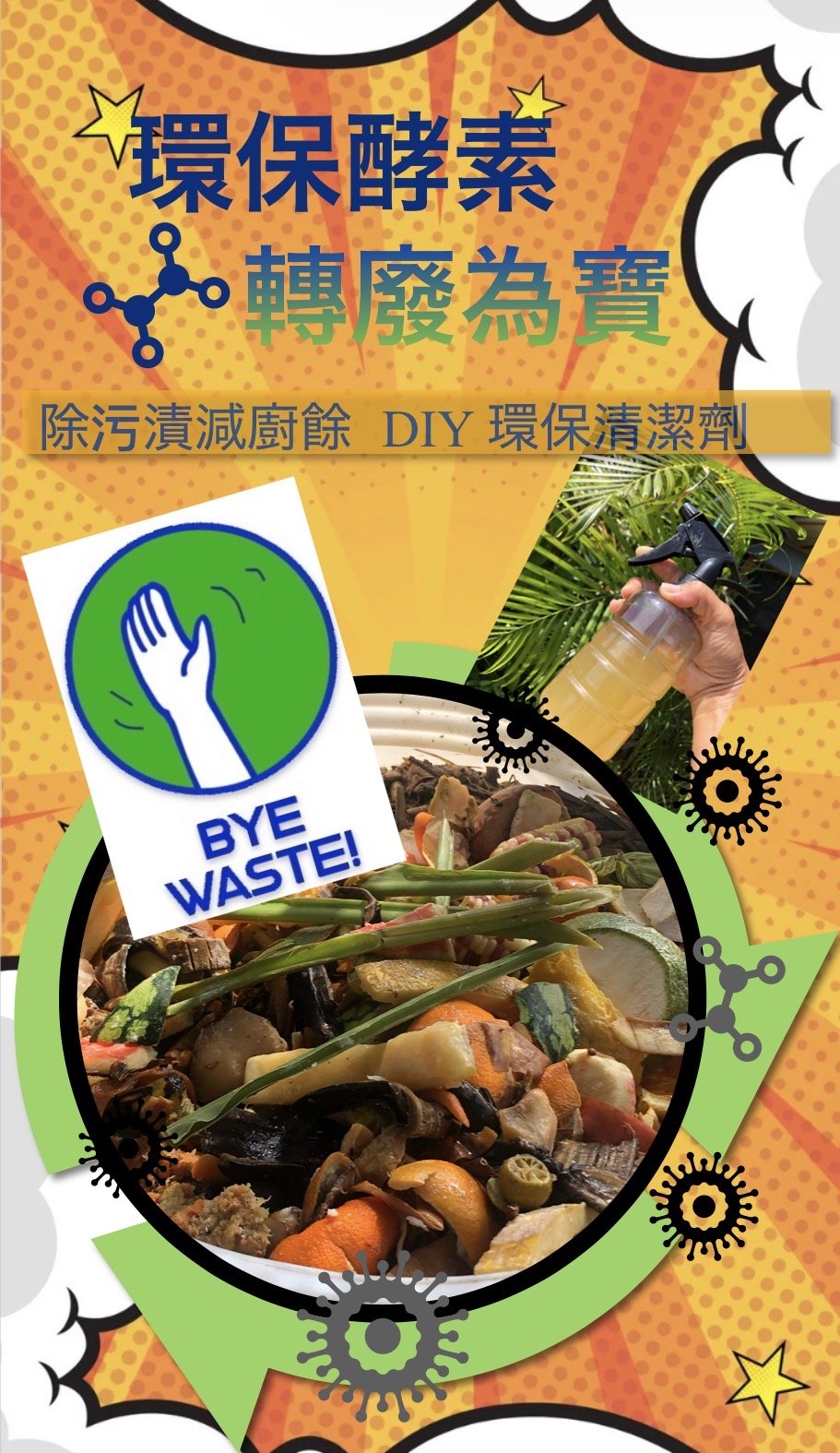 🍊🍊🍋神奇的果皮變身記 — 親子共做環保酵素